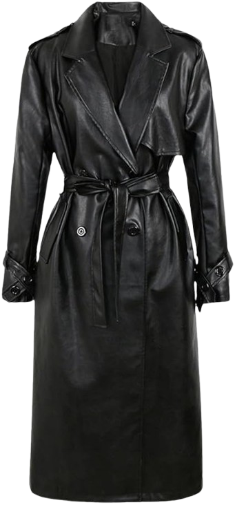 Heymand Leather Women Trench Coat (3)